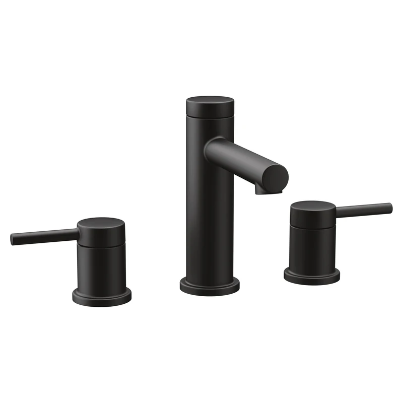 Moen T6193BL Align Two-Handle High-Arc Widespread Bathroom Faucet Without Valve, Matte Black