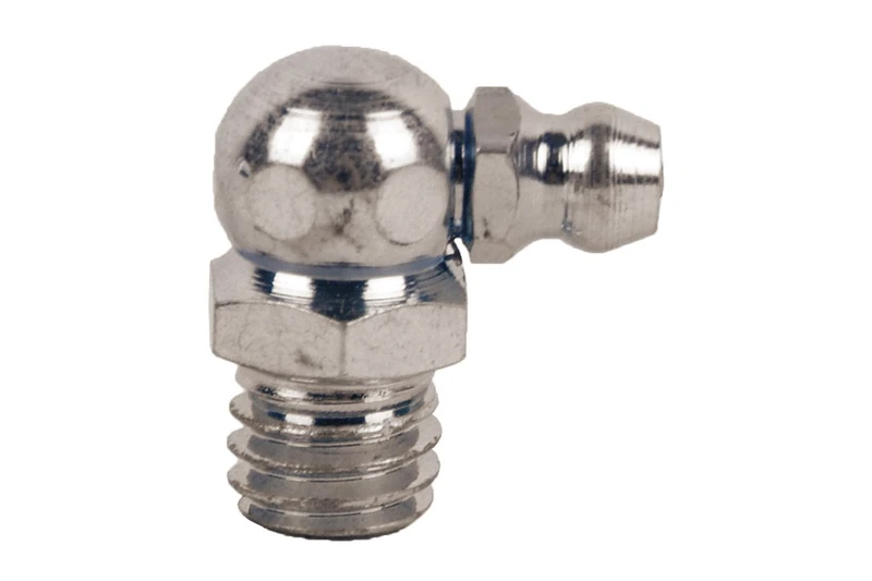 Cofan 90° Curved Greaser | Various Thread Types | Made of Zinc Plated Steel
