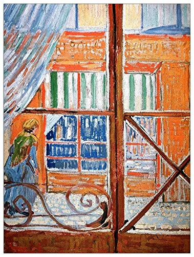 ArtPlaza Van Gogh Vincent-A Pork-Butchers Shop Seen from a Window Decorative Panel, Wood, Multi-Colour, 60 x 1.8 x 80 cm