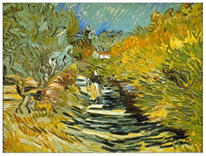 ArtPlaza Van Gogh Vincent-Saint-Remy Decorative Panel, Wood, Multi-Colour, 80 x 1.8 x 60 cm