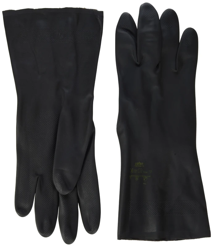 CoFan 11000166 – 10 – Pack of 12 gloves (Neoprene, T-10) Black - Image 1