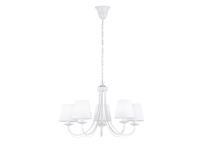 Trio Lamps, 110600578, Cortez, A++ to E, Crown, Metal, E14, Concrete-Coloured, Metal, White, 66 x 66 x 150 cm, E14