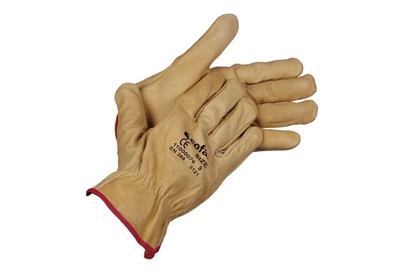 CoFan 11000076 – 8BL – Pack of 12 Gloves Leather Cowhide, Water Repellent (T-8)