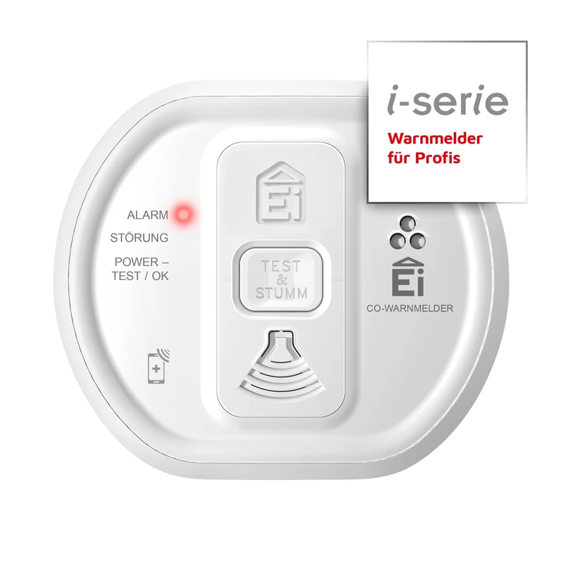 Ei Electronics Professional Ei208iW Carbon Monoxide Detector, i-Series CO Detector with AudioLINK Function for Instant Data Reading and Battery for 10 Years, Optional Wireless Networkable, White - Image 1
