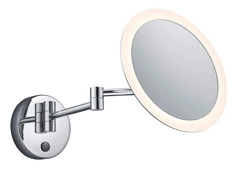Trio Leuchten LED Bathroom Wall Mirror Light 282990106 View Metal Chrome-Coloured Acrylic White 3 Watt LED Touch Switch