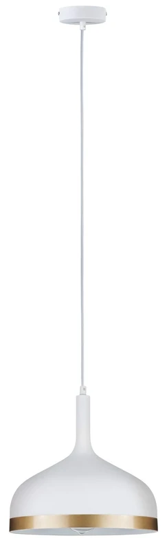 Paulmann 79628 Neordic Embla Pendant luminaire max. 1x20W Pendant lamp for E27 Lamps Ceiling lamp White matt/Gold 230V Metal Without lamp