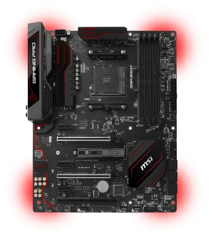 MSI AMD X370 GAMING PRO AM4 Ryzen/Athlon DDR4 ATX Motherboard - Black