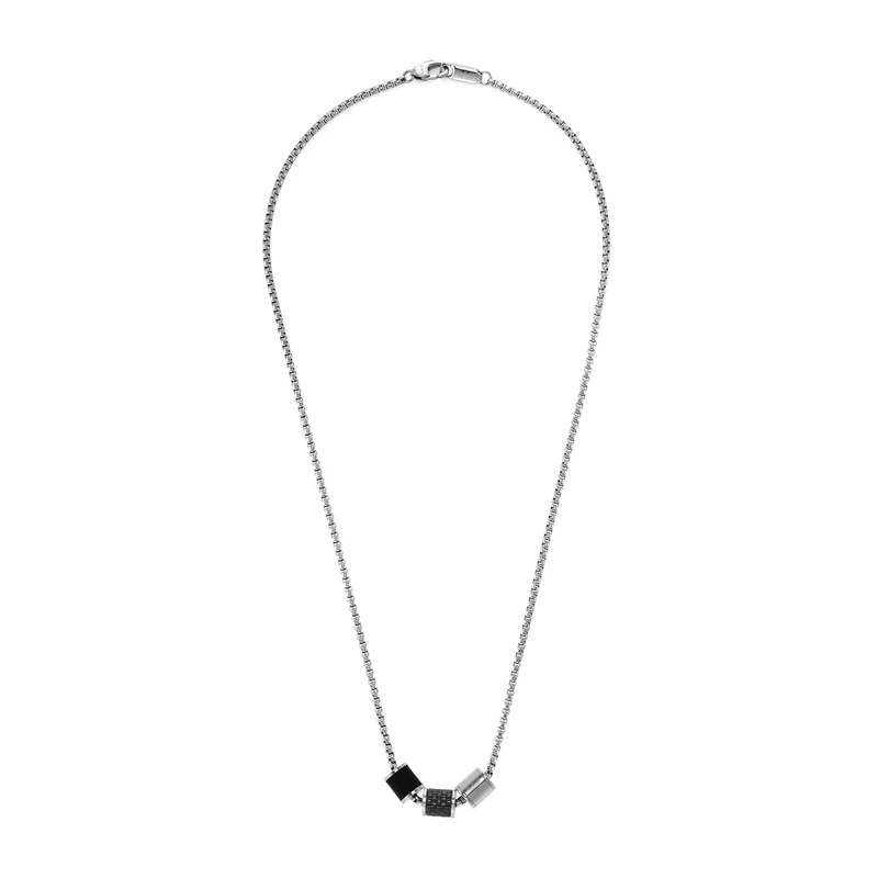 Emporio Armani Men's Stainless Steel with lobster clasp closure Pendant necklace