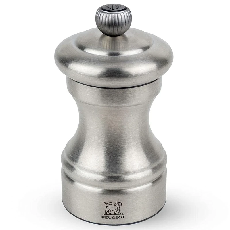 Peugeot Bistro Stainless Steel Pepper Mill 4in, Silver