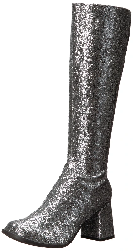 Ellie Shoes Women's Gogo-g Boot, Silver, 8 US/8 M US