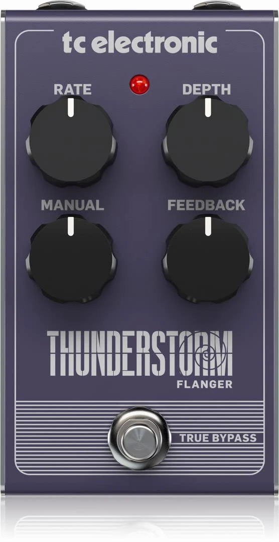 TC Electronic THUNDERSTORM FLANGER Vintage-Style Flanger Pedal with All-Analog Bucket-Brigade Circuit