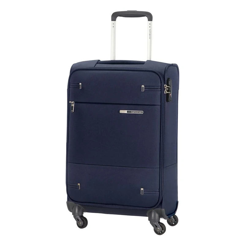 Samsonite Base Boost Spinner S Hand Luggage, 35 x 20 x 55 cm, 35L, Blue (Navy Blue)