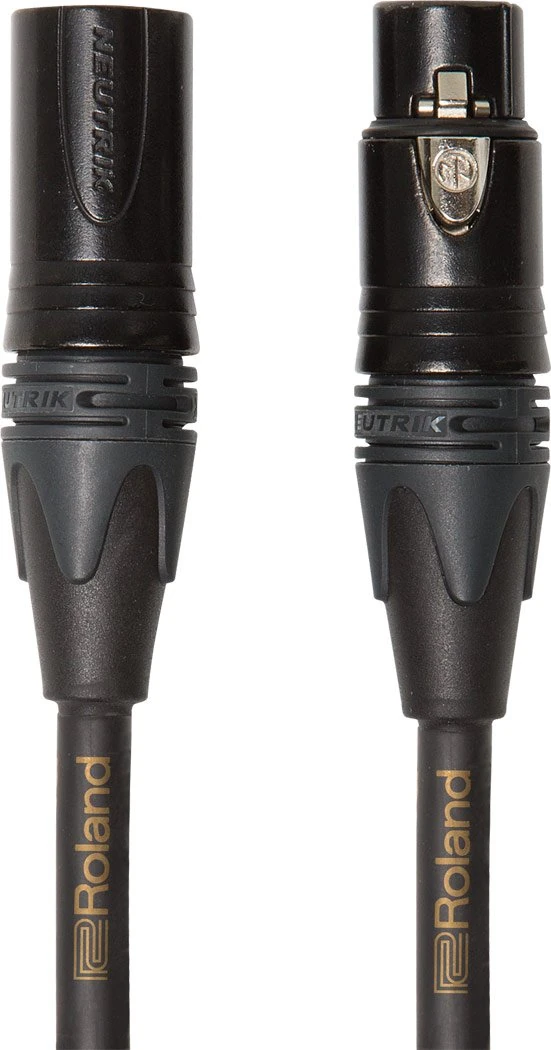 ROLAND Gold Quad Series Neutrik XLR Microphone Cable, 50-Feet