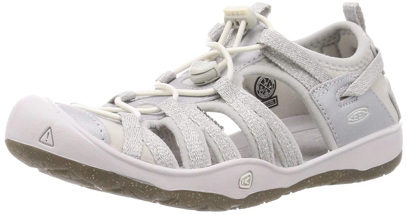 KEEN Big Kid's Moxie Closed Toe Casual Sandal, Silver, 13 BK (Big Kid) UK