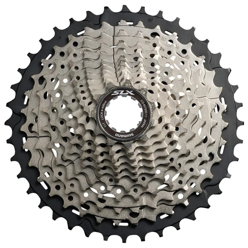 SLX M7000 Cassette 11S x 11/46 Teeth Black/Silver - Image 1
