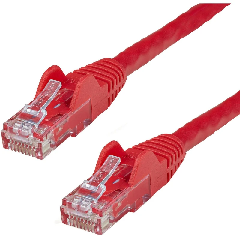 StarTech.com 150ft CAT6 Ethernet Cable - Red CAT 6 Gigabit Ethernet Wire -650MHz 100W PoE++ RJ45 UTP Category 6 Network/Patch Cord Snagless w/Strain Relief Fluke Tested UL/TIA Certified (N6PATCH150RD)