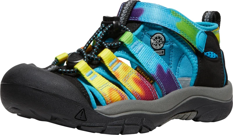 KEEN Unisex Kids Sandal, Fisherman, Rainbow Tie Dye, 4 UK