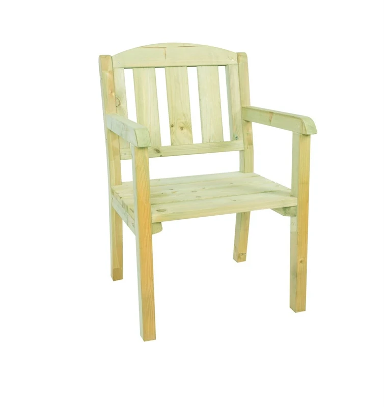 EKJU 1 Seater Double Bench - Pressure Treated Green FSC Spruce Wood - Image 1