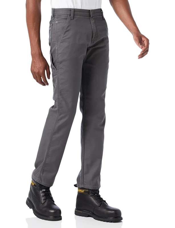 Dickies Men's Tough Max Duck Carpenter Pant, Stonewashed Slate, 38W / 34L