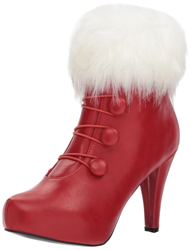Ellie Shoes Women's 414-claus Boot, Red, Shoe Size 7