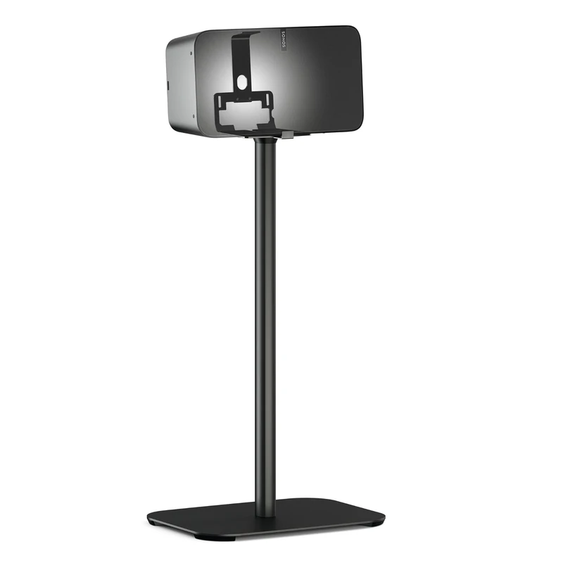 Vogel's SOUND 3305 Universal speaker floor stand, Max. 14.3 lbs (6.5 kg), Height: 29.5 inch (75 cm), Also fits Sonos Five & Play:5, Universal compatibility, Black, 1 floor stand