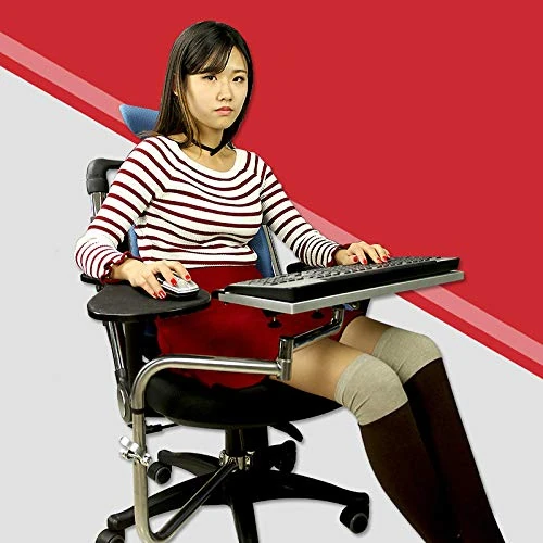 MagicHold Ergonomic Keyboard Laptop Mouse Stand Mount for Workstation Video Gaming,Installed to Chair or Any Round Bar with Maximum 1.96 inch Diagonal Thickness