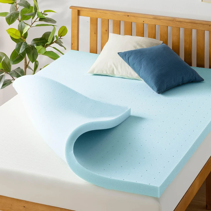 Best Price Mattress CertiPUR-US Certified, Polyester, Blue, Full