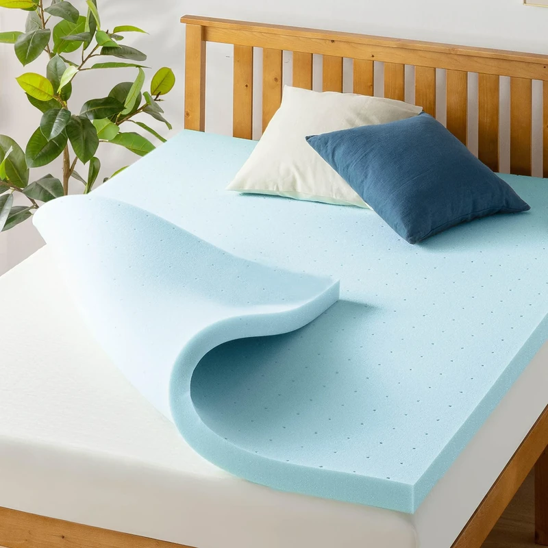 Best Price Mattress with Cooling Mattress Pad, Gel, Blue, King