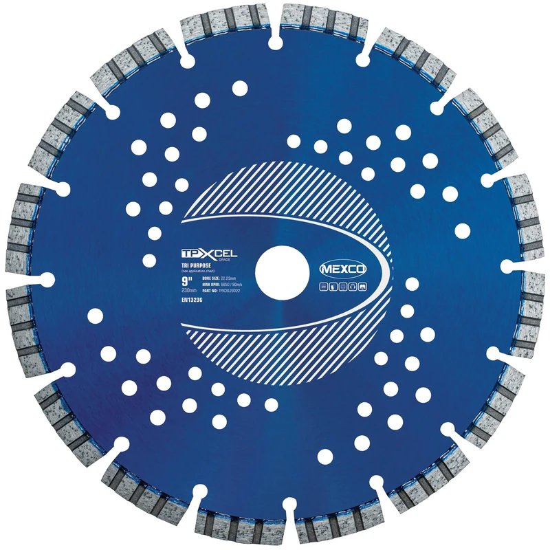 MEXCO TPXCEL 230mm (9 inch) Tri-Purpose Diamond Blade Disc