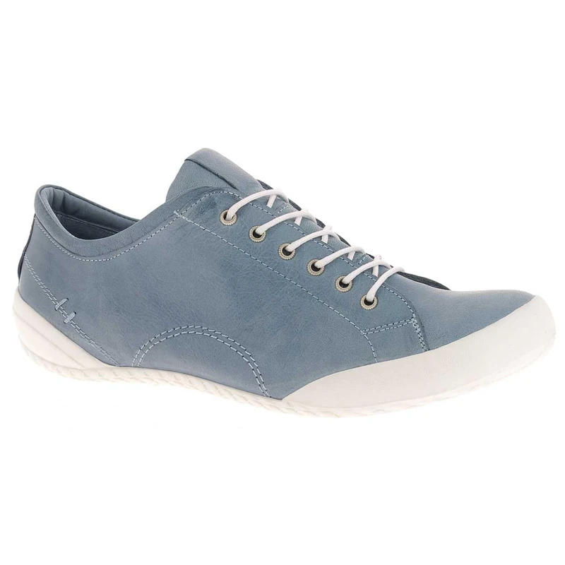 Andrea Conti 0340559 Women's Trainers Lace-Up Leather Dynamic Design, darkblue, 6 UK