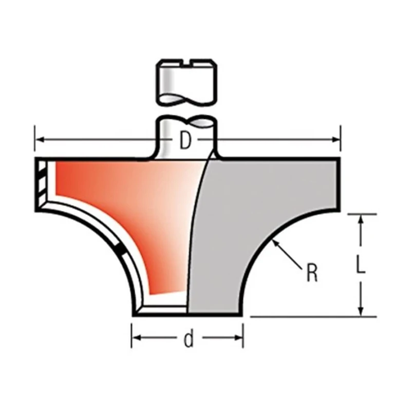 Makita P-54988 Ovolo/Rounding Over TCT
