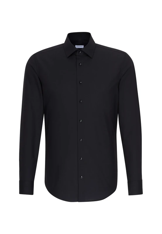 Seidensticker men's business shirt - extra slim fit - non-iron - Kent collar - long sleeve - 100% cotton