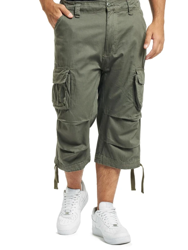 Brandit Urban Legend 3/4 Men's Cargo Short Trousers - Olive, 4XL