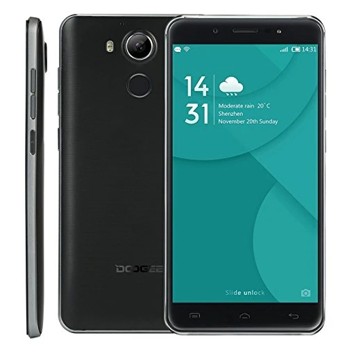 DOOGEE F7 5.5 inch 4G Network 3GB+32GB Fingerprint Scanner Smartphone Android 6.0 MTK6797 (Helio X20) Deca Core (Black)