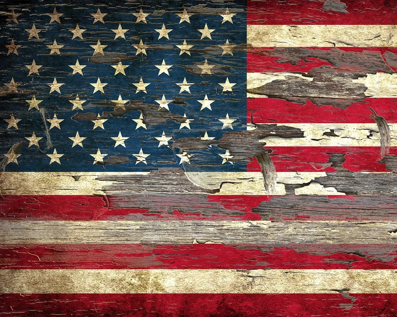 Wall Rogues WR50535 Stars & Stripes - Paste The Wall Wallpaper Mural - 300cm x 240cm - Red