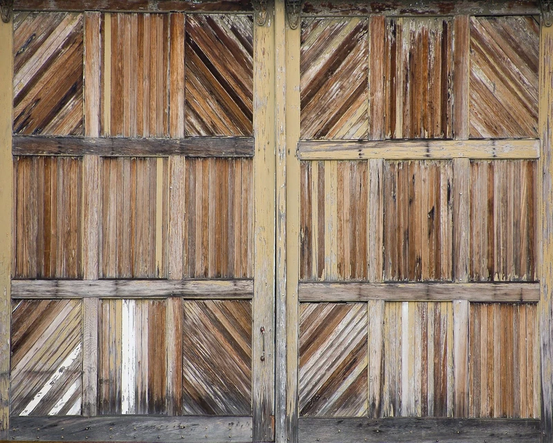 Wall Rogues WR50519 Wooden Doors - Paste The Wall Wallpaper Mural - 300cm x 240cm - Neutral