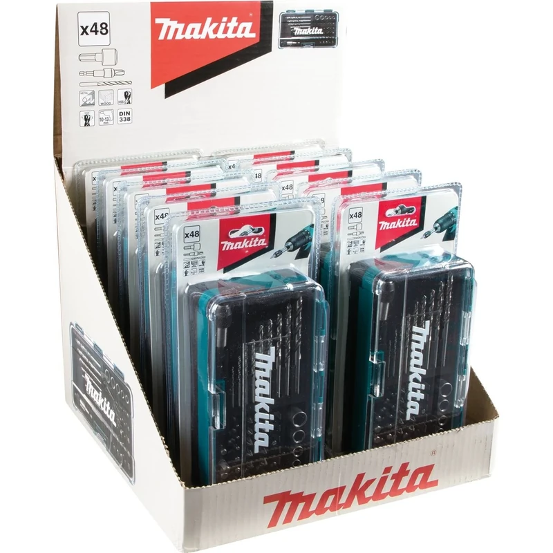 Makita B-36192-10 Hss-G Screw and Socket Set - Multi-Colour (48-Piece) - Image 1