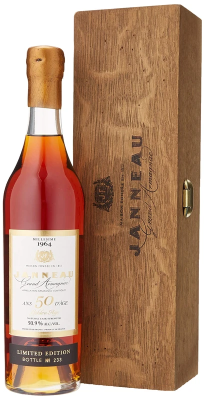 Janneau Golden Age 50 year old Armagnac Brandy, 50 cl
