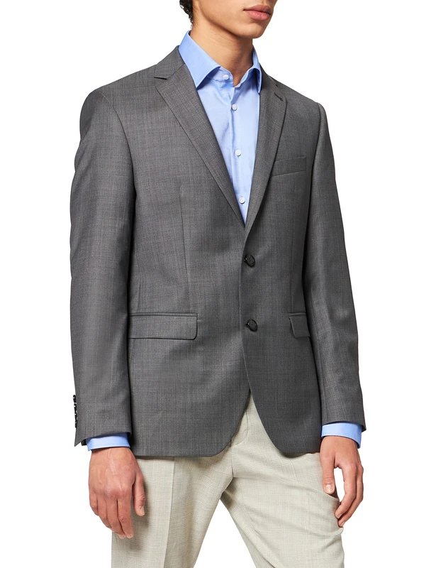 Pierre Cardin Men's Sakko Brice Blazer, Grey (Grey 2400), 46