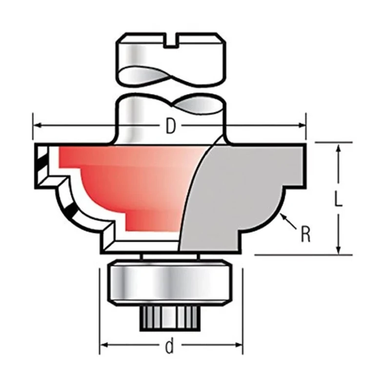 Makita P-55463 Roman Ogee with Bearing TCT