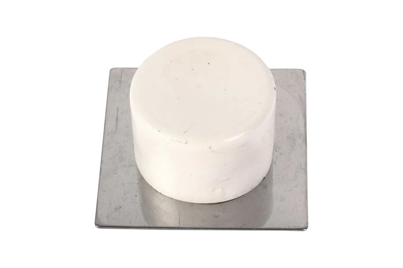 CoFan 61001383 A – Pack of 2 Adhesive Stopper (Stainless Steel, 40 x 40 mm) Beige