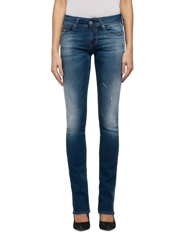 REPLAY Women's Luz Bootcut Jeans, Blue (Denim Blue 9), 30W x 34L