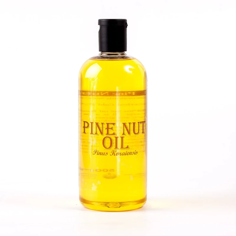 Mystic Moments | Pine Nut Carrier Oil 500ml - Pure & Natural Oil Perfect For Hair, Face, Nails, Aromatherapy, Massage and Oil Dilution Vegan GMO Free
