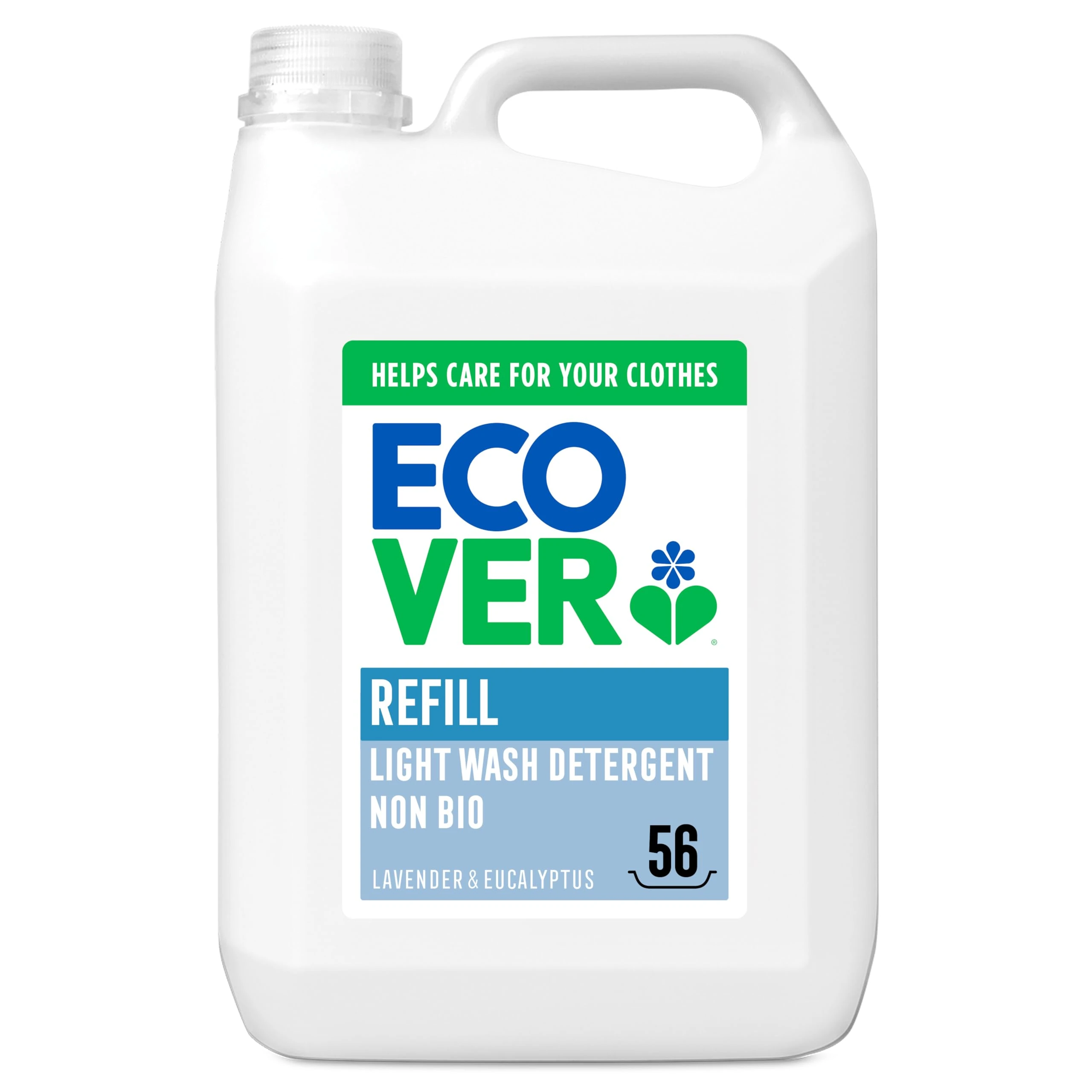 Ecover Non Bio based Laundry Washing Liquid, Lavender & Eucalyptus, 56 Washes, 5L