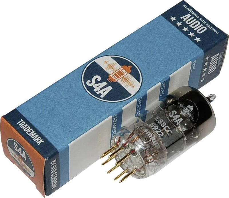 E88CC S4A Premium Electron Tubes Selected for Audio and Studio Double Triode Number of Poles: 9 Socket: No