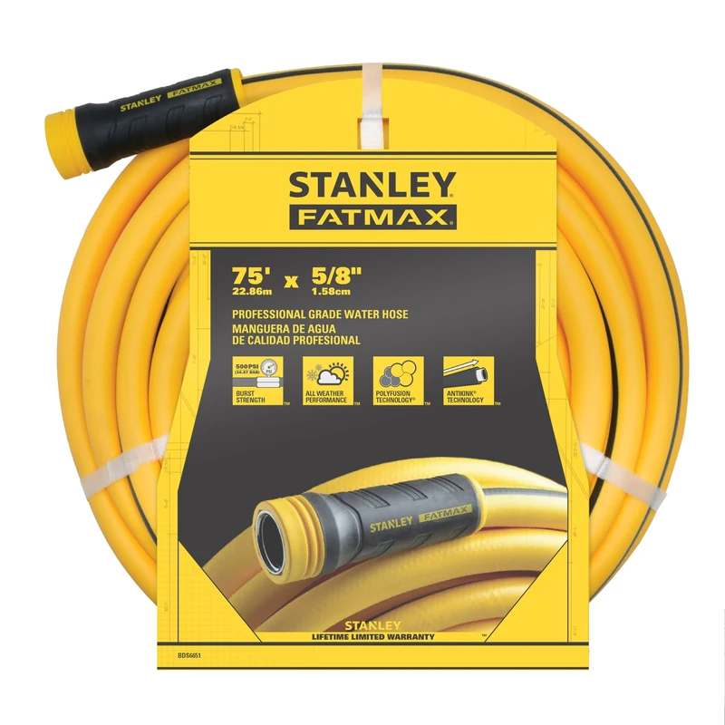 Stanley Water Hose 75 ft Yellow