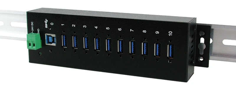 Exsys (Gen 1) Type B 5000MBIT/S Black (1110HMVS USB 3.0 Interface Hub – Ports USB 3.0 HUB (Gen 1) Type B, USB 3.0 (1) Type A; 5000 Mbit/s; USB (24, Black)