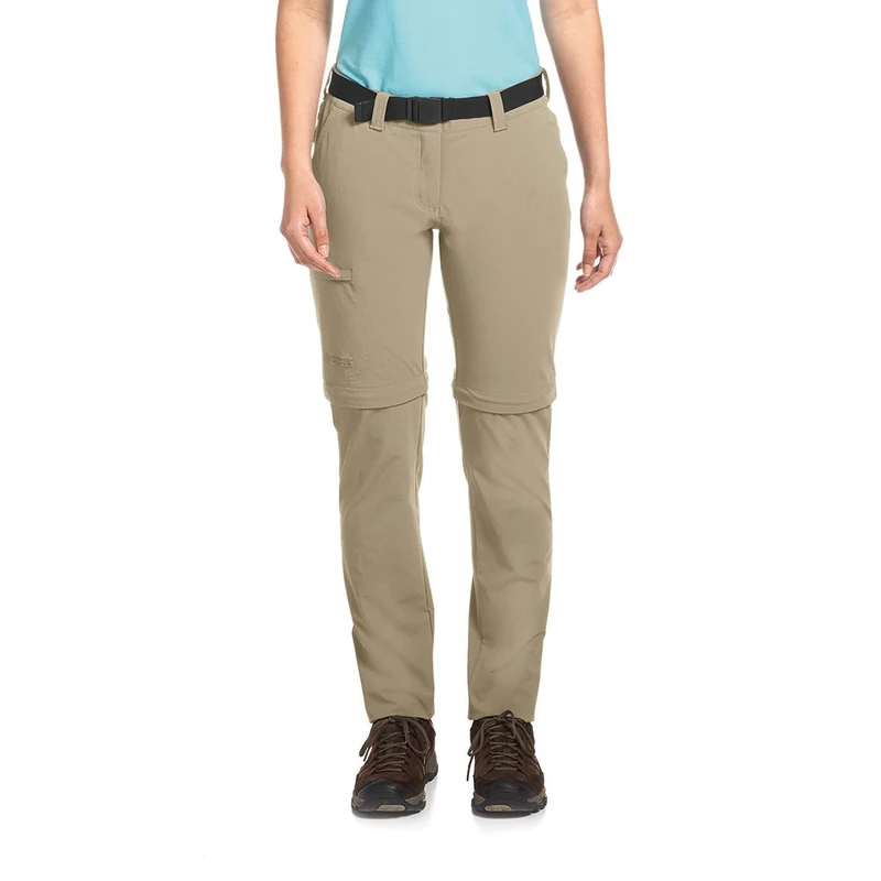 maier sports Inara Slim Zip, Women's Hiking Trousers, Water-Repellent Trousers for Trekking and Hiking, Close-Fitting Cut, Zip-Off Function, PFC-Free, mSTRETCH pro 4 & dryprotec