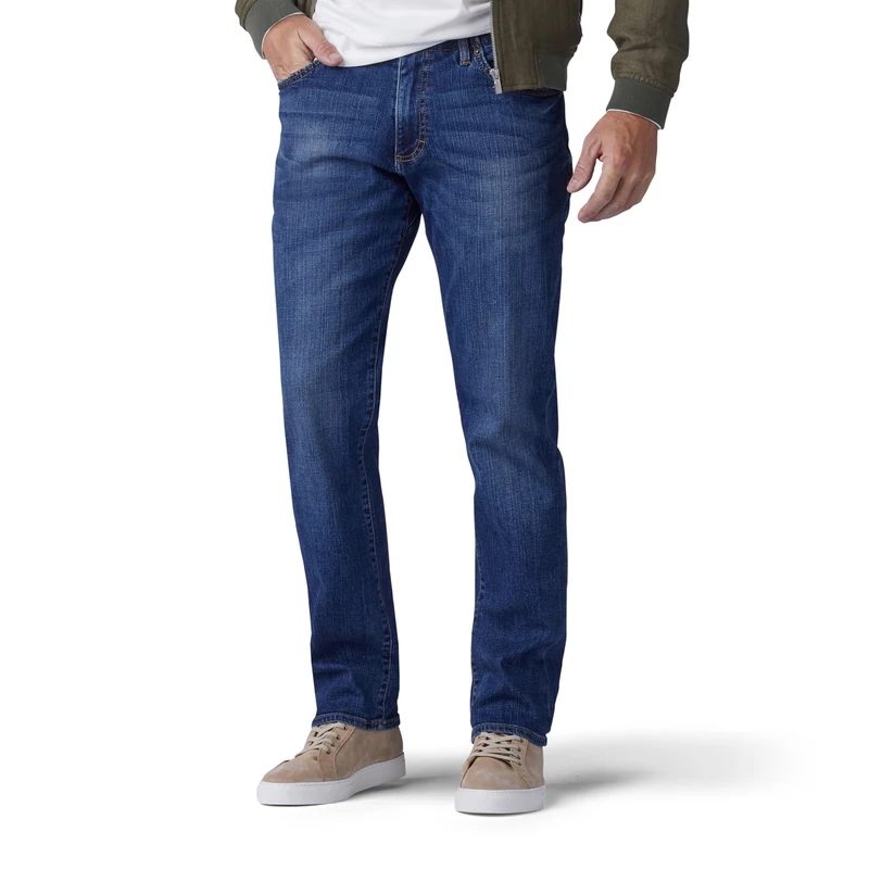Lee Men's Performance Series Straight Fit Tapered Leg Jean Extreme Motion, Maddox, 38W x 29L