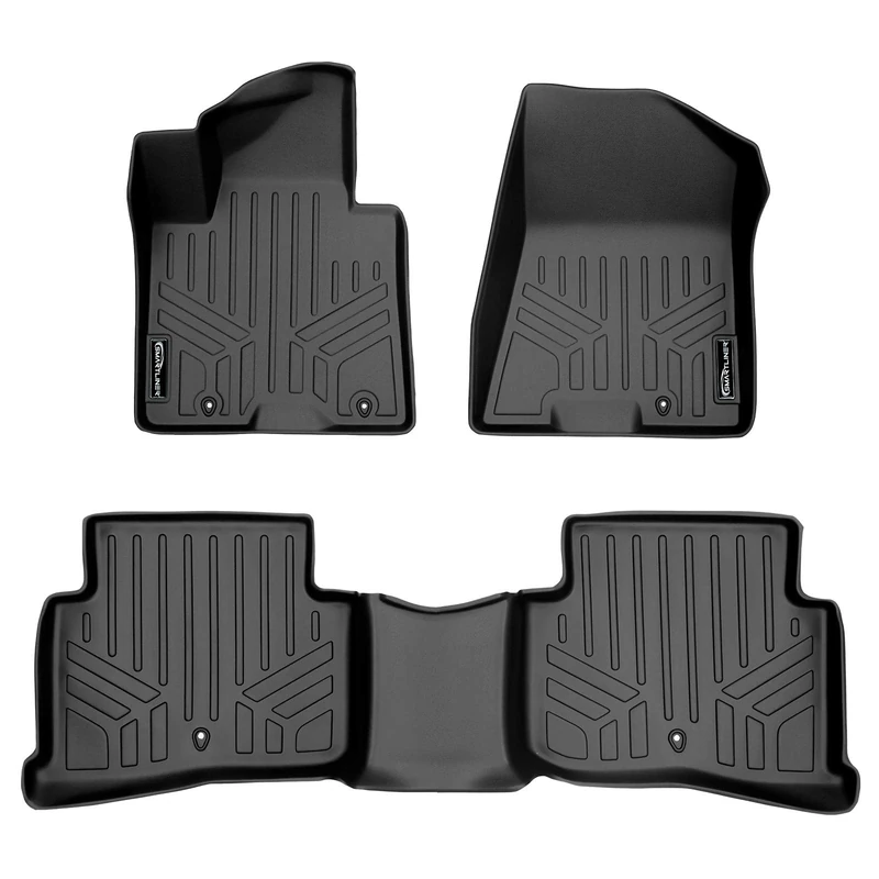 MAXLINER Floor Mats 2 Row Liner Set Black for 2017-2018 Kia Sportage